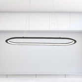 Zander Lighting Belmonte Aluminium Oval LED Pendant Light
