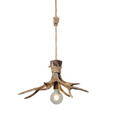Zander Lighting Tucker Antler Polyresin Pendant Light