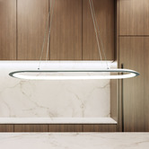 Zander Lighting Belmonte Aluminium Oval LED Pendant Light