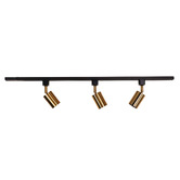 Zander Lighting Parker Steel 3 Bulb Track Light