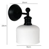 Zander Lighting Kelly Steel Wall Light