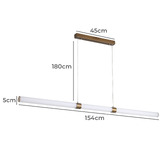 Zander Lighting Harrison Steel LED Linear Pendant Light