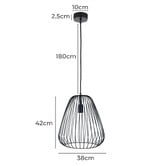 Zander Lighting Rhianna Steel Pendant Light