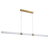 Zander Lighting Harrison Steel LED Linear Pendant Light