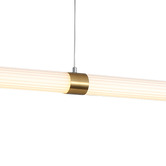 Zander Lighting Harrison Steel LED Linear Pendant Light