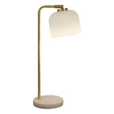 Zander Lighting Alicia Frosted Glass Fluted Table Lamp