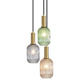 Zander Lighting Rivas Steel 3 Light Pendant
