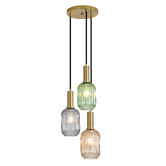 Zander Lighting Rivas Steel 3 Light Pendant