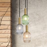 Zander Lighting Rivas Steel 3 Light Pendant