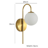 Zander Lighting Horton 4W Wall Light