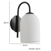 Zander Lighting Aiden Steel Wall Light