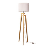 Zander Lighting Alba Wooden Tripod Floor Lamp