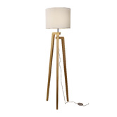 Zander Lighting Alba Wooden Tripod Floor Lamp