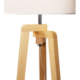 Zander Lighting Alba Wooden Tripod Floor Lamp