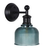 Zander Lighting Dimitri Etched Glass Armed Wall Light