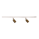 Zander Lighting Parker Steel 2 Bulb Track Light