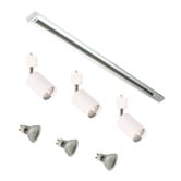 Zander Lighting Parker Steel 3 Bulb Track Light