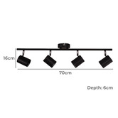Zander Lighting Naples 4 Light Adjustable Spotlight