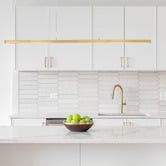 Zander Lighting Belmonte Metal Tri-Colour LED Linear Pendant Light