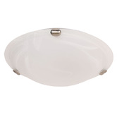 Zander Lighting Sauser Clips Alabaster Oyster Light