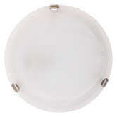 Zander Lighting Sauser Clips Alabaster Oyster Light