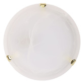 Zander Lighting Sauser Clips Alabaster Oyster Light