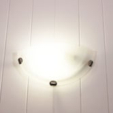 Zander Lighting Sauser Uplighter Alabaster Wall Light