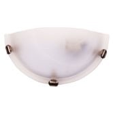 Zander Lighting Sauser Uplighter Alabaster Wall Light