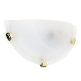 Zander Lighting Sauser Uplighter Alabaster Wall Light