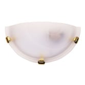 Zander Lighting Sauser Uplighter Alabaster Wall Light