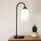 Zander Lighting Mitchell Metal &amp; Glass Table Lamp