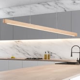 Zander Lighting Urban Ash wood LED Linear Pendant Light