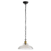 Zander Lighting Caribou Ribbed Glass Pendant Light