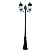 Zander Lighting Saugus Aluminium Twin Head Exterior Lamp Post