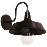Zander Lighting Coulson Metal &amp; Glass Outdoor Wall Light