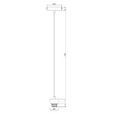 Zander Lighting Partie Metal Adjustable Suspension Pendant Light