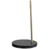 Zander Lighting Naomi Steel &amp; Marble Floor Lamp