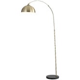 Zander Lighting Naomi Steel &amp; Marble Floor Lamp