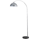 Zander Lighting Naomi Steel &amp; Marble Floor Lamp