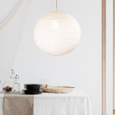 Zander Lighting Ryla Iron &amp; Linen Pendant Shade