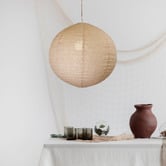 Zander Lighting Ryla Iron &amp; Linen Pendant Shade