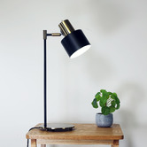 Zander Lighting Cosenza Black Metal Desk Lamp