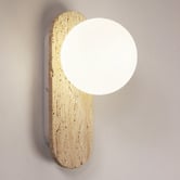 Zander Lighting Khalin Beige Travertine Wall Light