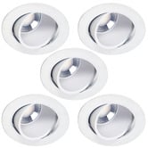 Zander Lighting Rowland 90mm Cut Out LED 8W Gimble Recessed Downlights