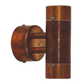 Zander Lighting Sora Copper and Brass Up/Down Outdoor Wall Light
