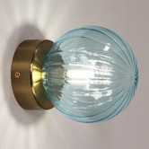 Zander Lighting Effie Steel &amp; Glass Wall Light
