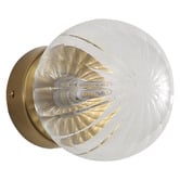 Zander Lighting Effie Steel &amp; Glass Wall Light