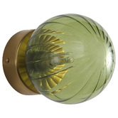 Zander Lighting Effie Steel &amp; Glass Wall Light