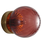 Zander Lighting Effie Steel &amp; Glass Wall Light