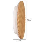 Zander Lighting Adira Ash Wood LED Wall Light